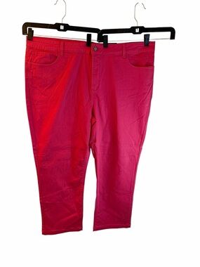 Plus Size Pink Straight Pants
